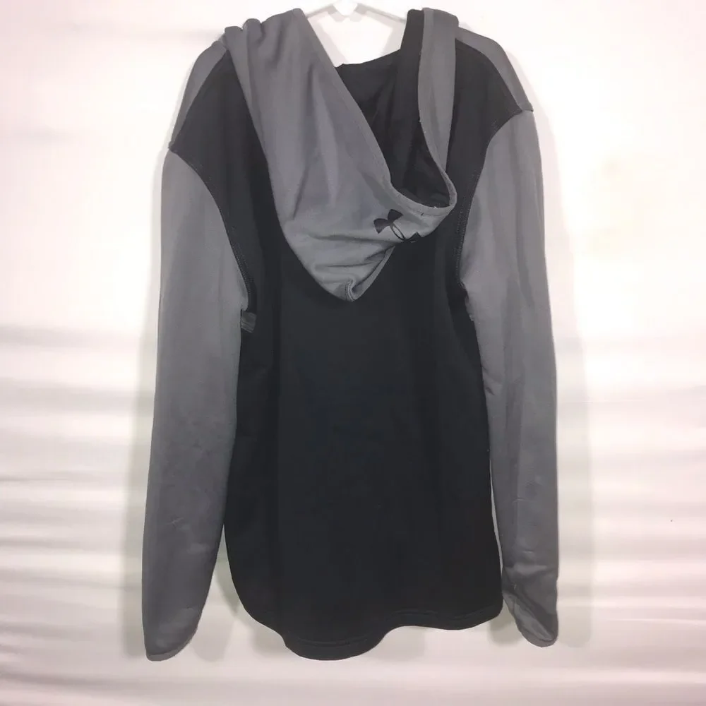 Under Armour Grey & Black Full Zip Hooded Jacket